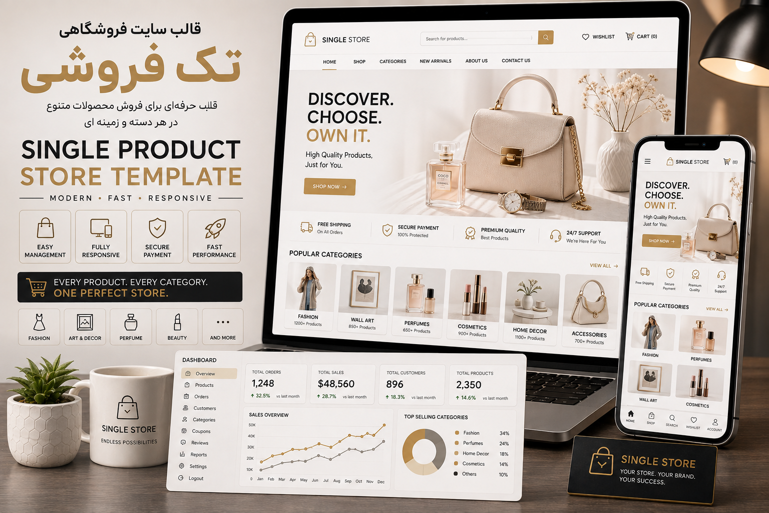 قالب فروشگاهی تک‌فروشنده